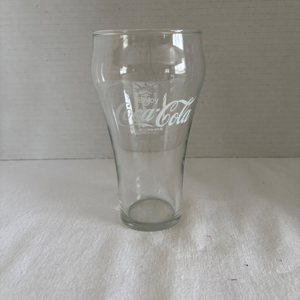 Vintage Coca-Cola Statue of Liberty Centennial Glass 1886-1986 Grand Union 6in‎